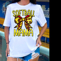 Softball mama bow (CITY) 36251 DTF transfer