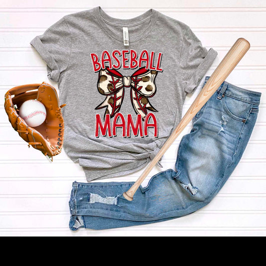 Baseball mama bow (CITY) 36252 DTF transfer