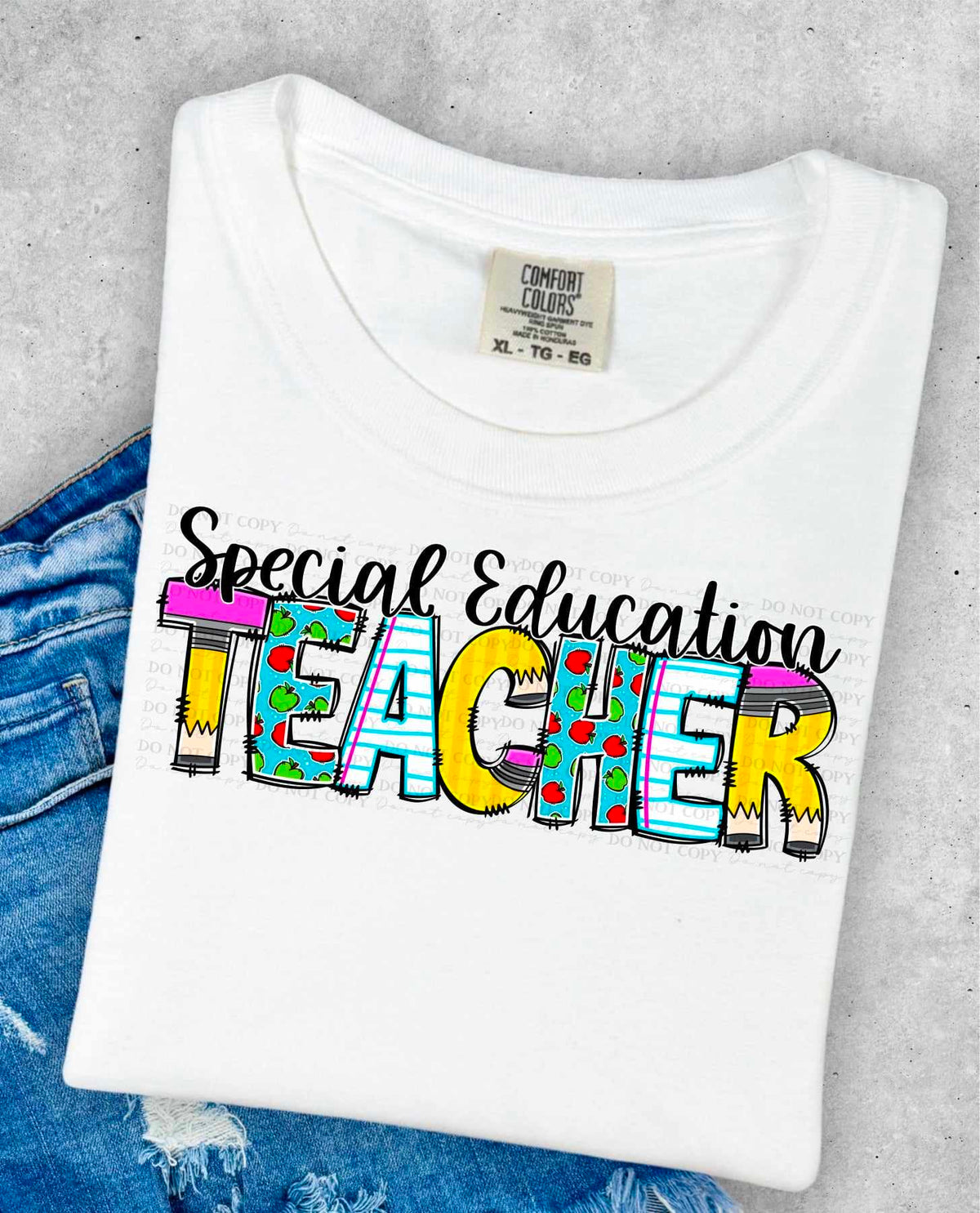 Special education teacher school font (CITY) 36265 DTF transfer