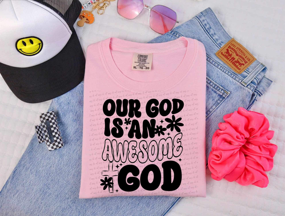 Our god is an awesome god 26208 DTF transfer