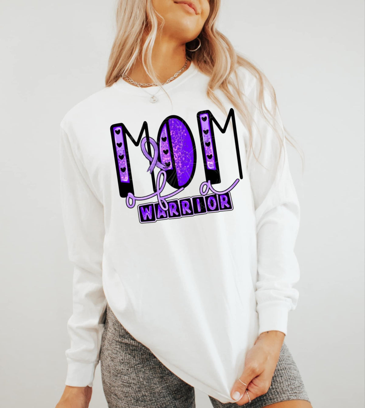 Mom of a warrior 85846 DTF transfer