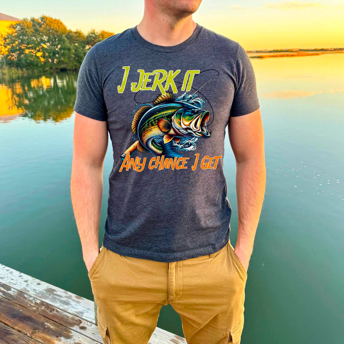 I jerk it any chance i get fish (CITY) 36255 DTF transfer