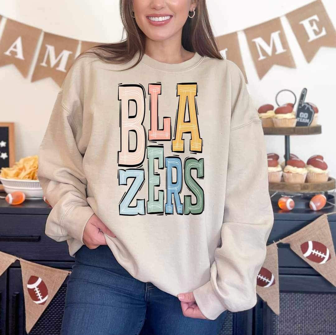 Blazers pastel colors 16396 DTF Transfer