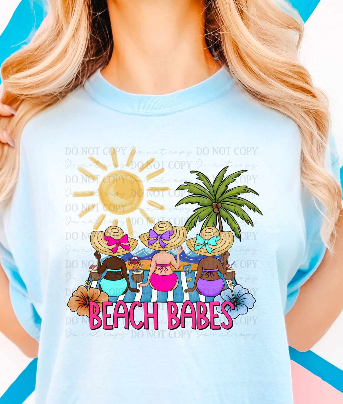 Beach babes mixed skin (CITY) 36231 DTF transfer