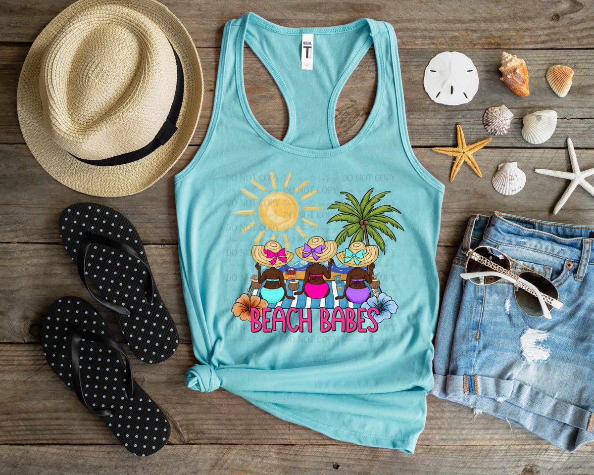 Beach babes dark skin (CITY) 36230 DTF transfer
