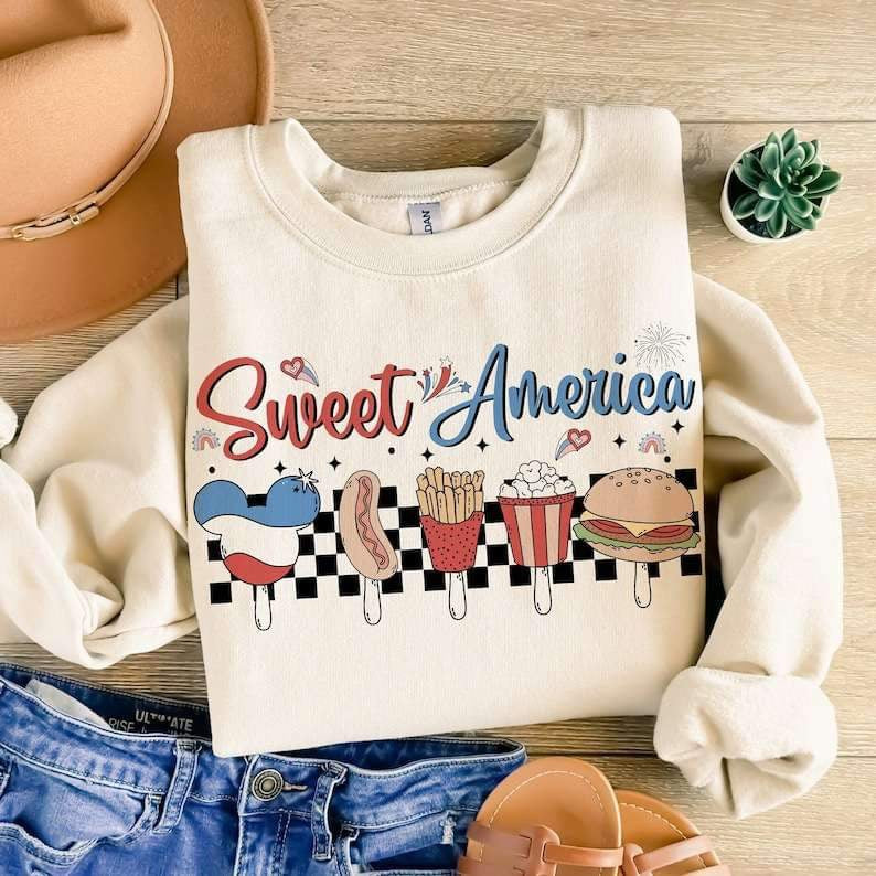 Sweet america food items 26241 DTF transfer