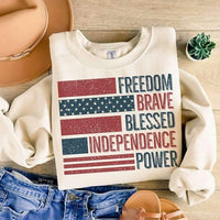 Freedom brave blessed independence power 26243 DTF transfer