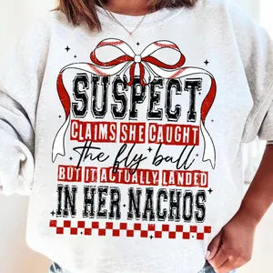Suspect claims she caught the flying ball but it actually landed in her nachos 85859 DTF transfer