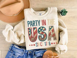 Party in the USA since 1776 embroidery 26231 DTF transfer