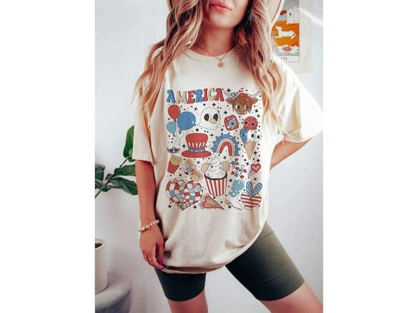 America collage 26238 DTF transfer