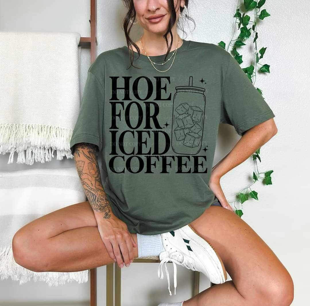 Hoe for iced coffee black (LYTTLE) 16452 DTF Transfer