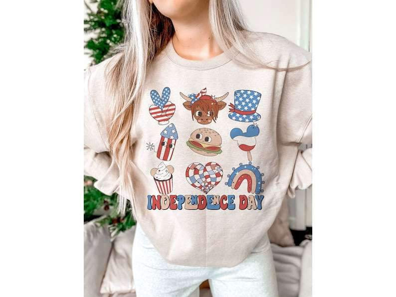 Independence day collage 26236 DTF transfer