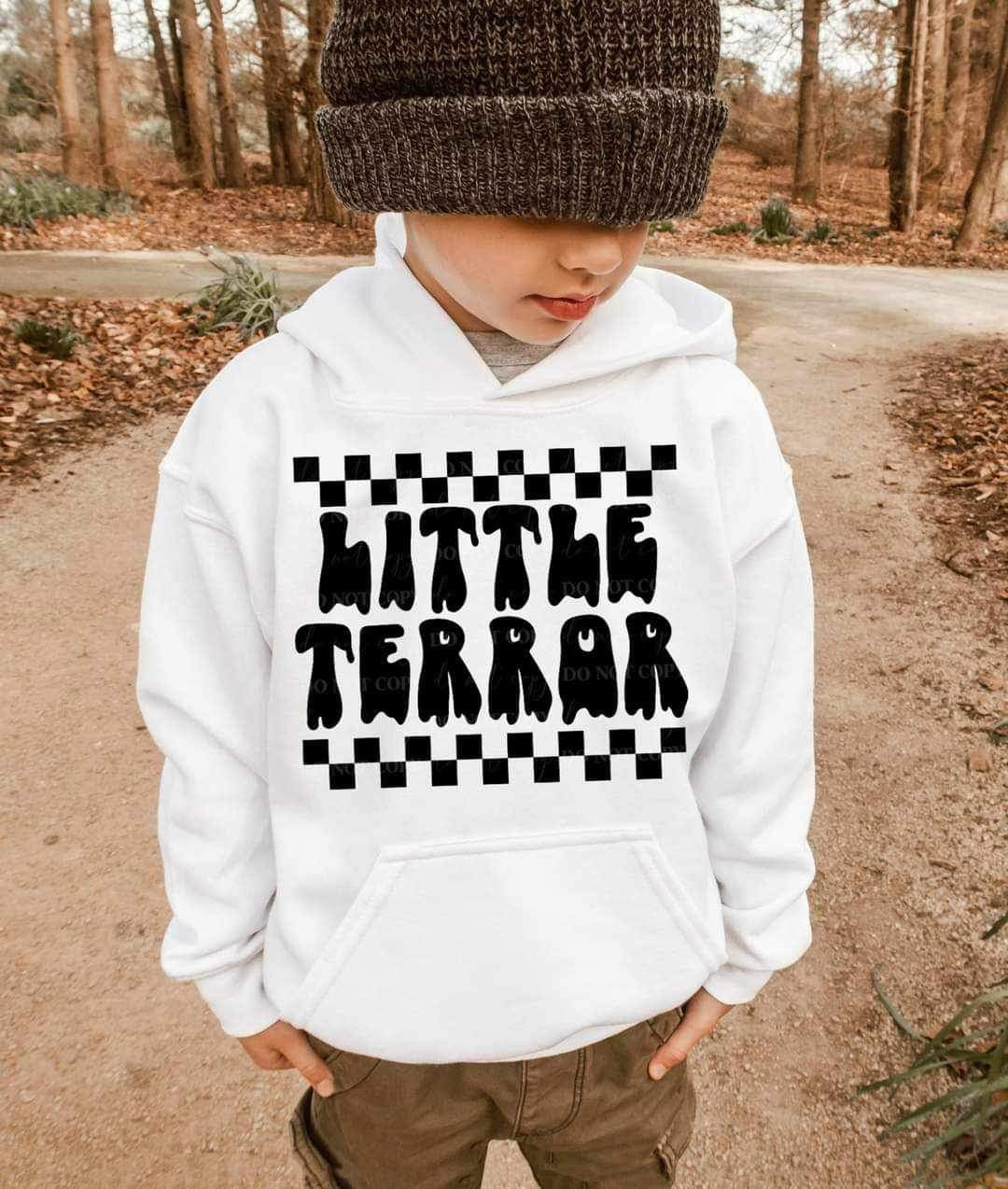 Little terror black with checkered print (LYTTLE) 16439 DTF Transfer