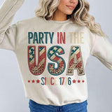 Party in the USA since 1776 embroidery 26231 DTF transfer