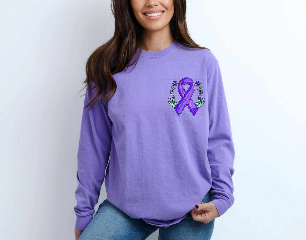 Purple ribbon exclusive 36332 DTF transfer