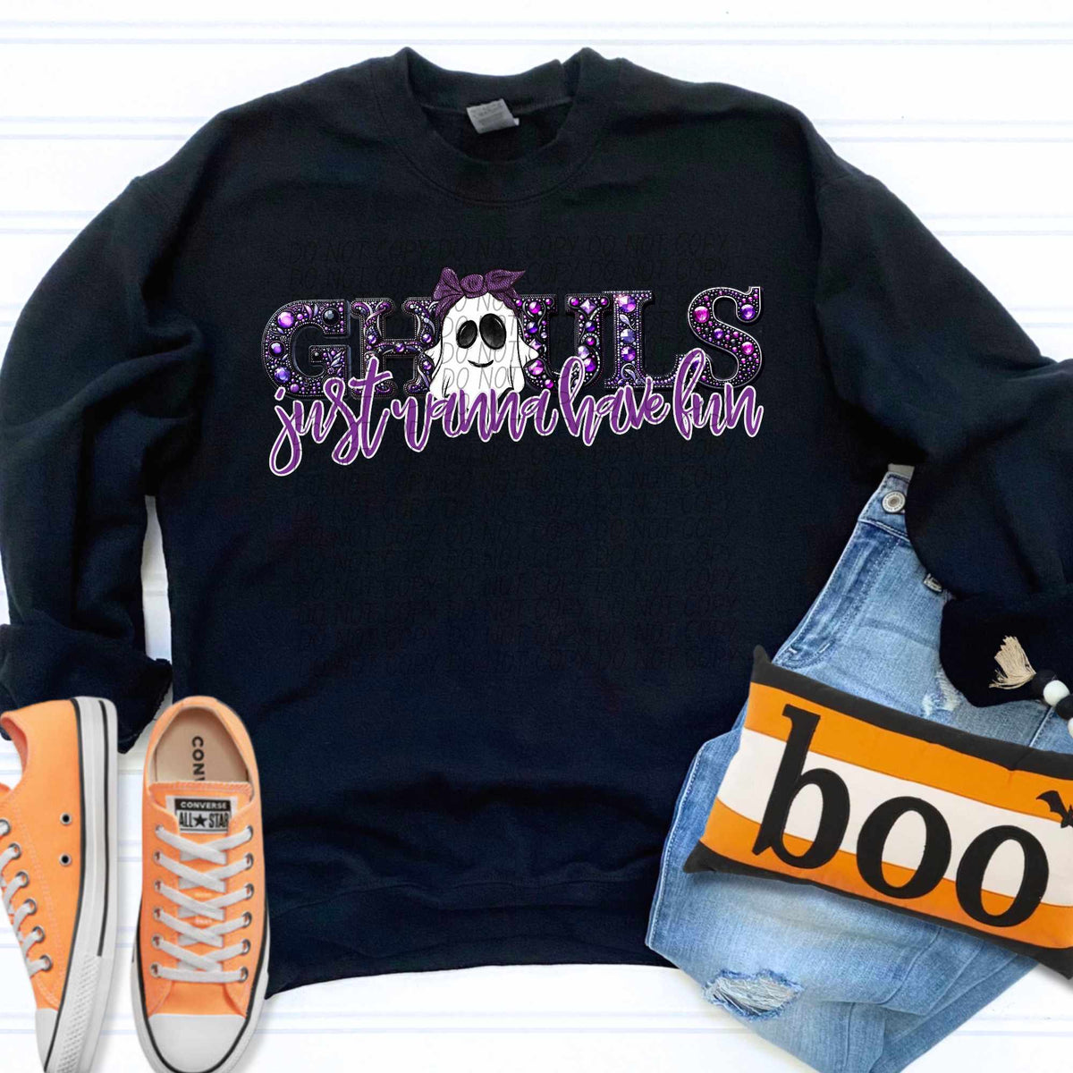Ghouls just wanna have fun skinny (CITY) 55919 DTF transfer