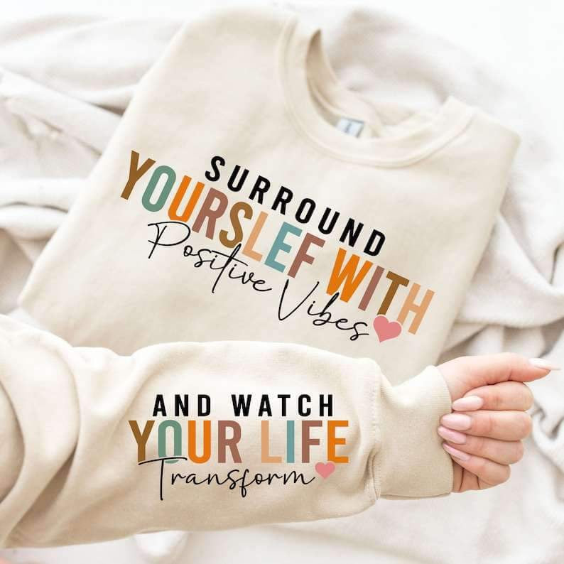 And watch your life transform SLEEVE 26228 DTF transfer
