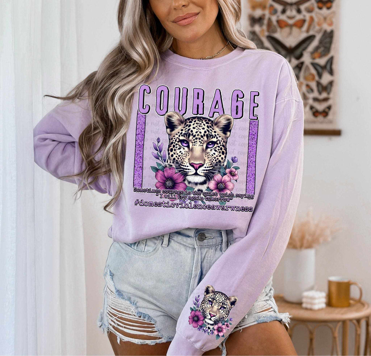Courage leopard FRONT ONLY 36326 DTF transfer