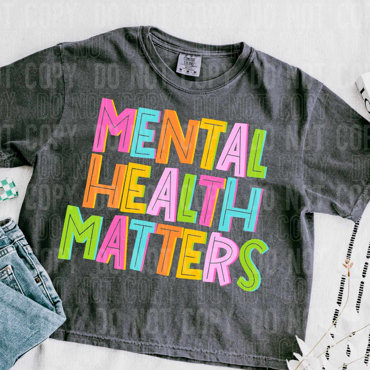 Mental health matters neon (SBB) 36348 DTF transfer