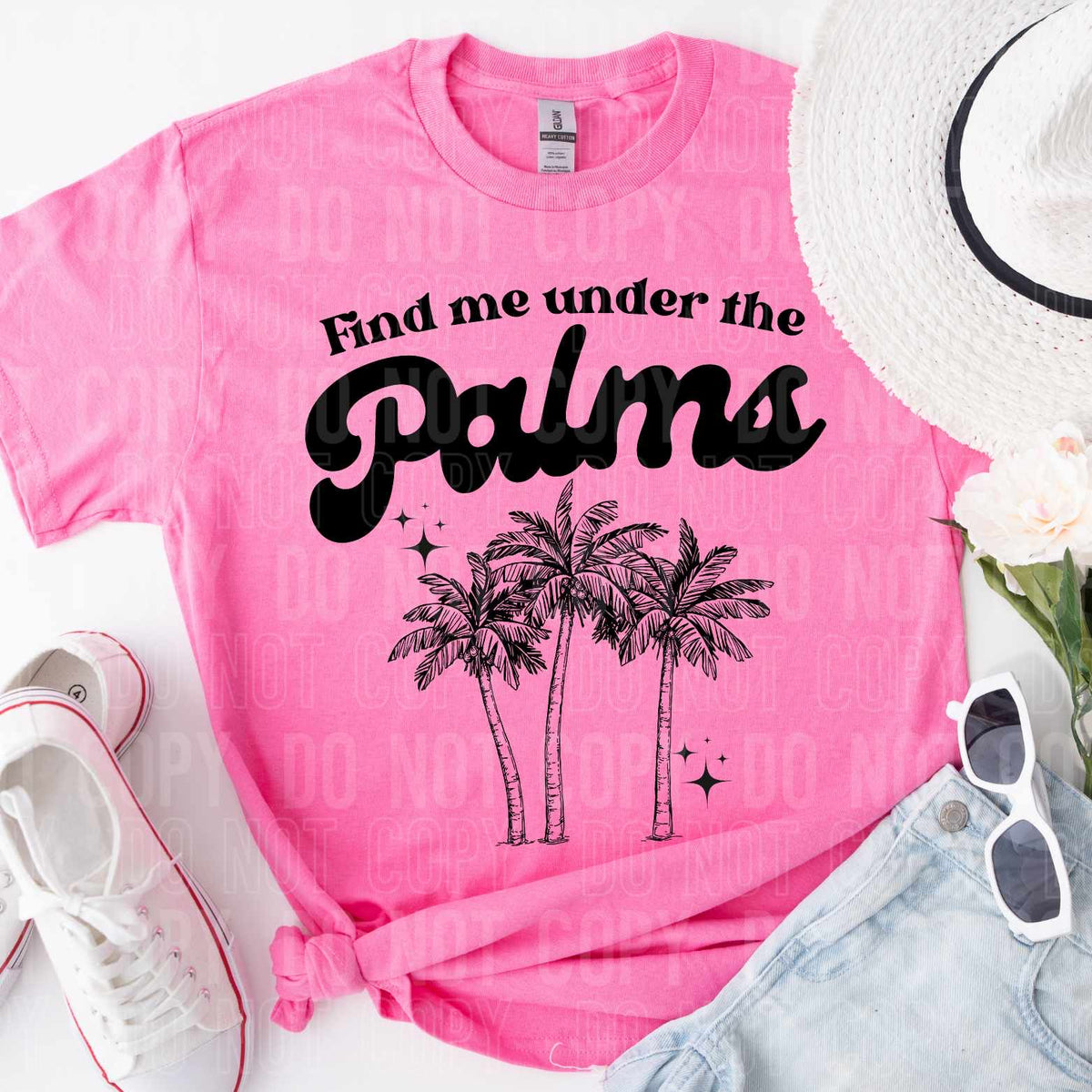 Find me under the palms (SBB) 36343 DTF transfer