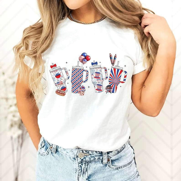 Patriotic cups 26230 DTF transfer