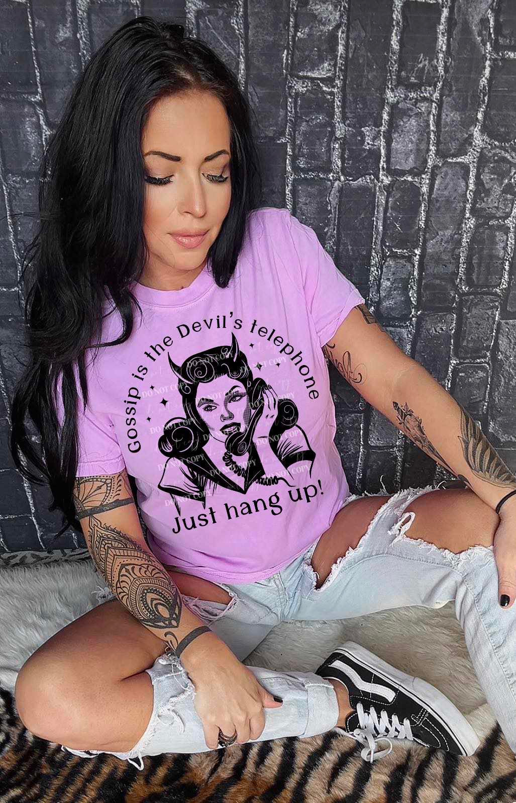 Gossip is the devils telephone just hang up 36365 DTF transfer