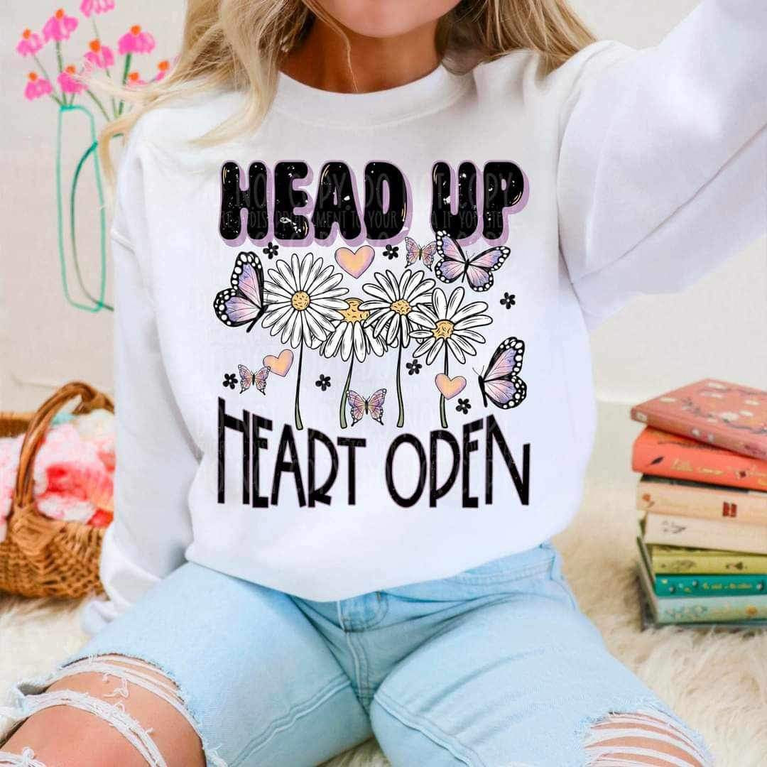 Head up heart open 26270 DTF transfer