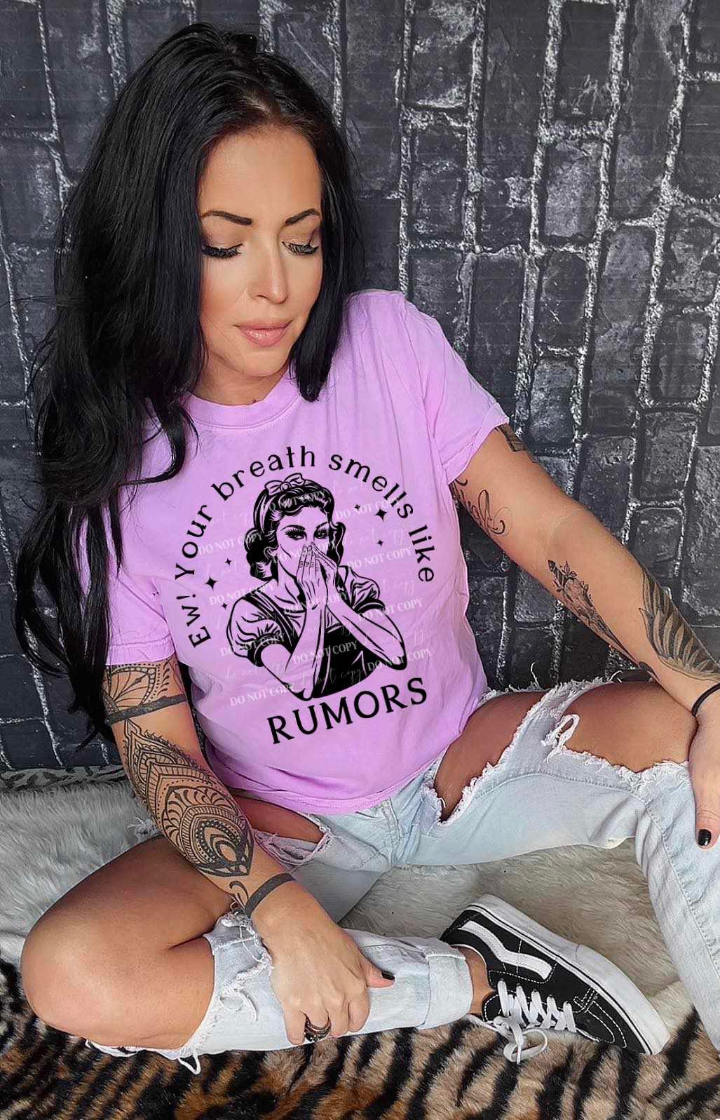 Ew! Your breath smells like rumors 36364 DTF transfer