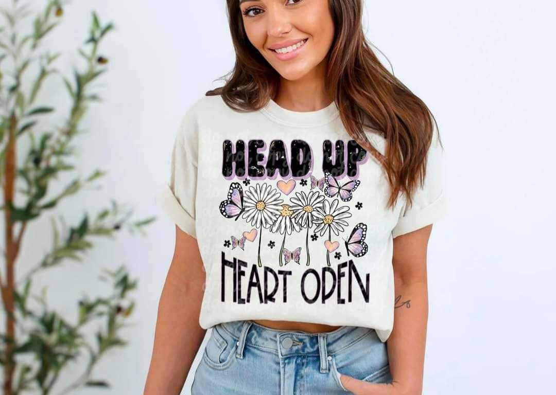 Head up heart open 26270 DTF transfer