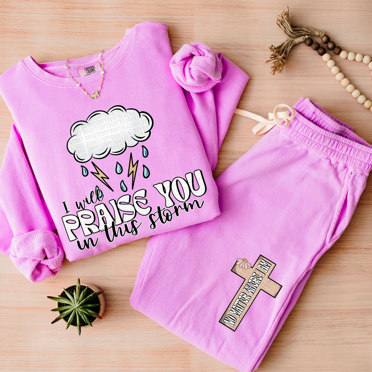 I will praise you in this storm FRONT (SDD) 85898 DTF transfer