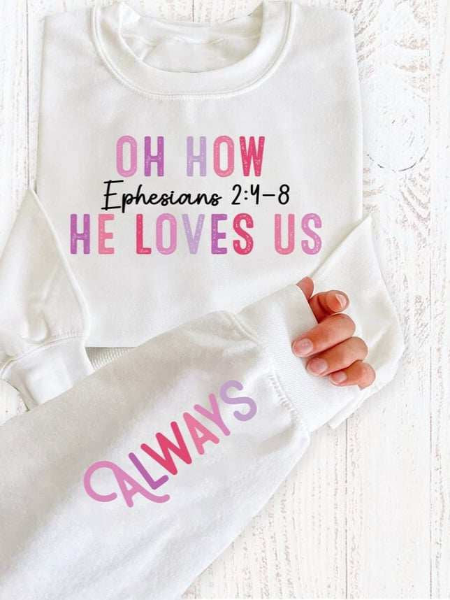 Oh how he loves us FRONT ONLY 70803 DTF transfer