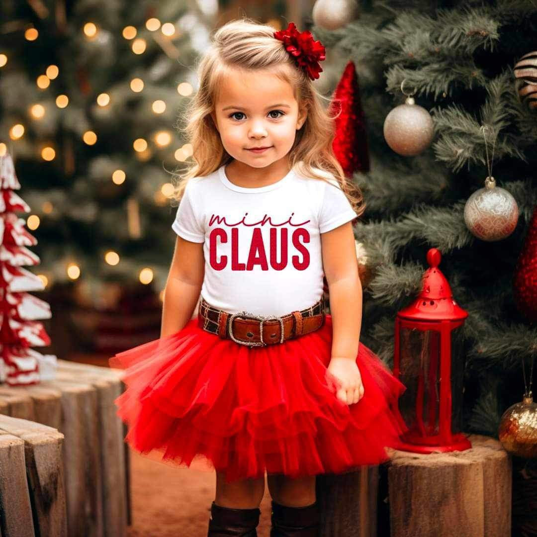 Mini claus red font 16635 DTF Transfer