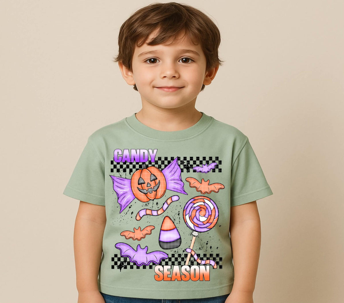 Candy Season checker (Linda) DTF Transfer