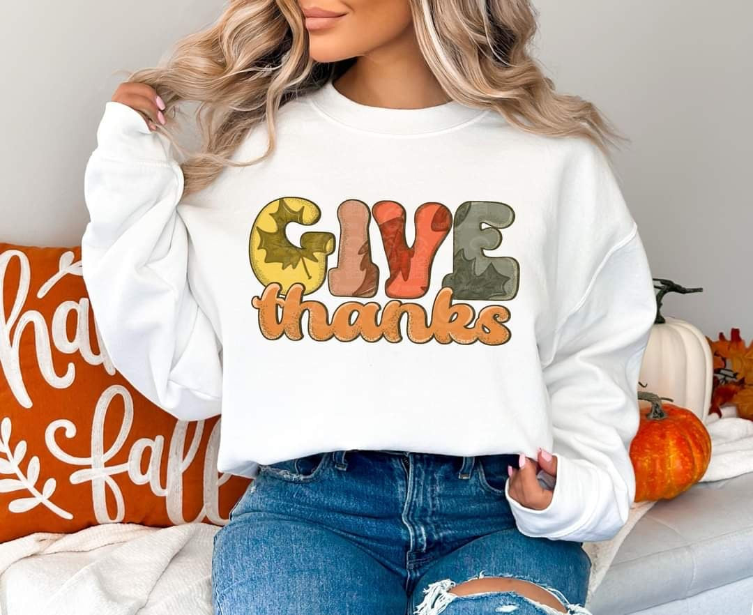 Give thanks leaves (C’s) 55933 DTF transfer