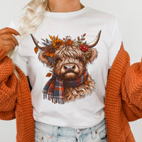 Fall highland cow 36398 DTF transfer