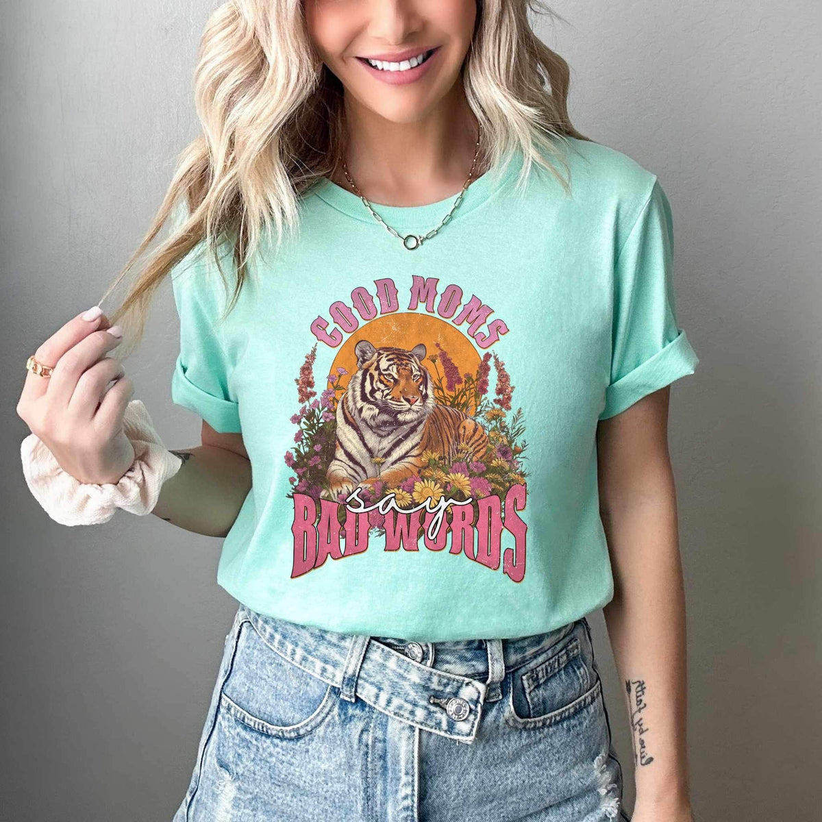 Good moms say bad words tiger 26345 DTF transfer