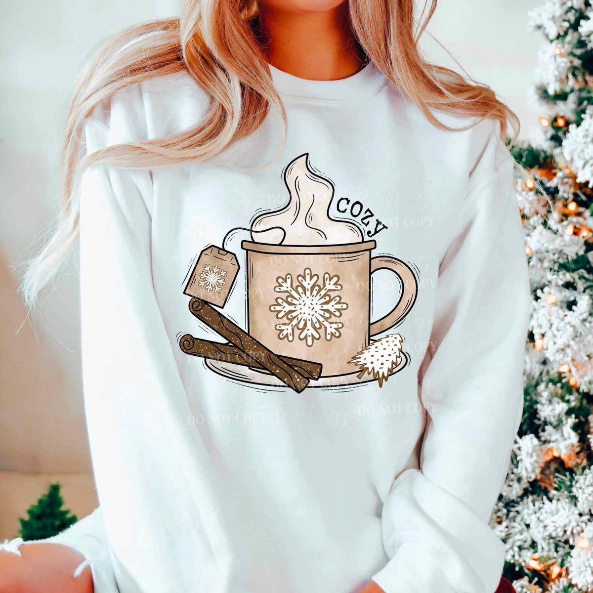 Cozy (mug with cinnamon) 16728 DTF Transfer