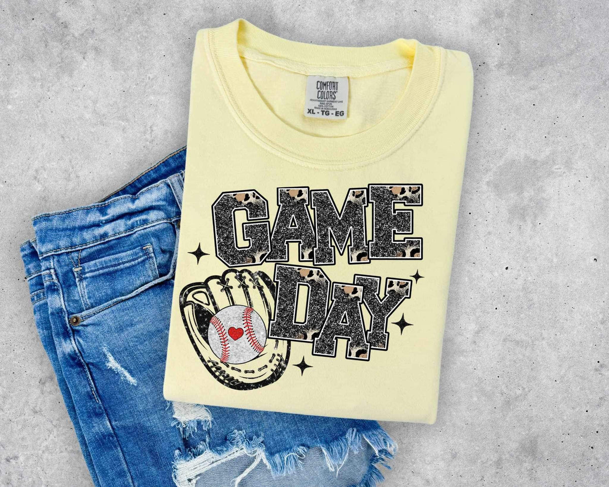 Game day ball and glove 26339 DTF transfer