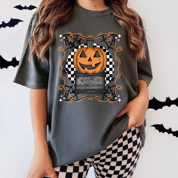 Welcome to halloween town 36447 DTF transfer