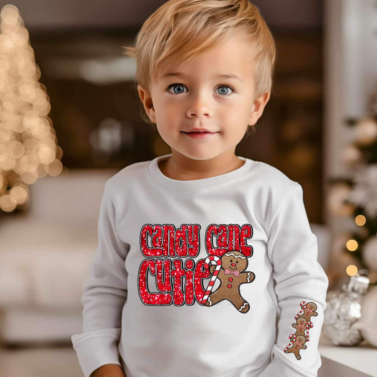 BOY gingerbread SLEEVE 16712 DTF Transfer