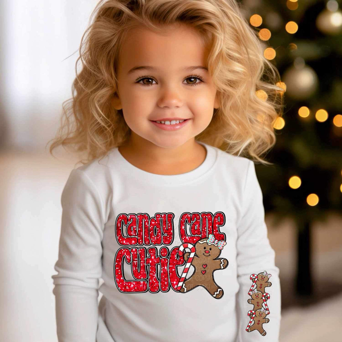 Girl gingerbread SLEEVE 16709 DTF Transfer