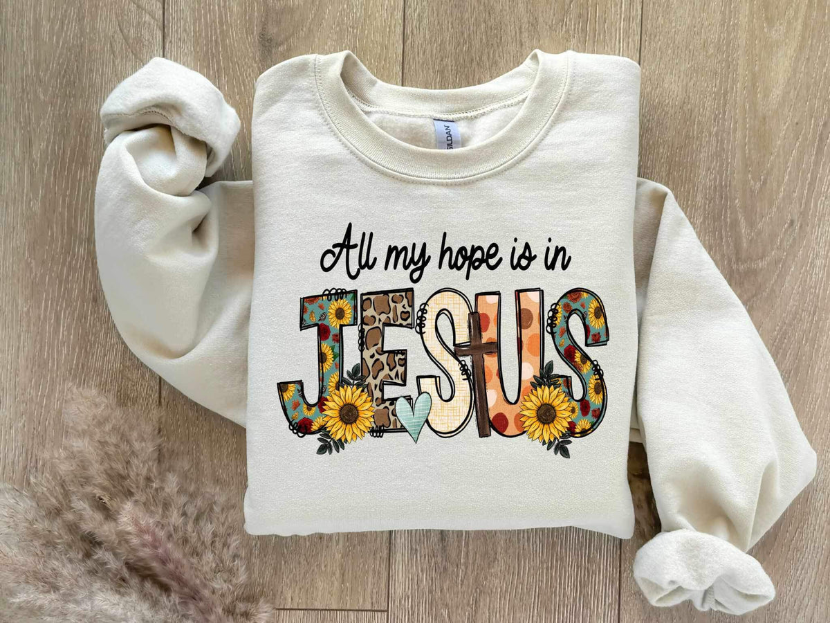 All my hope is in jesus 16707 DTF Transfer