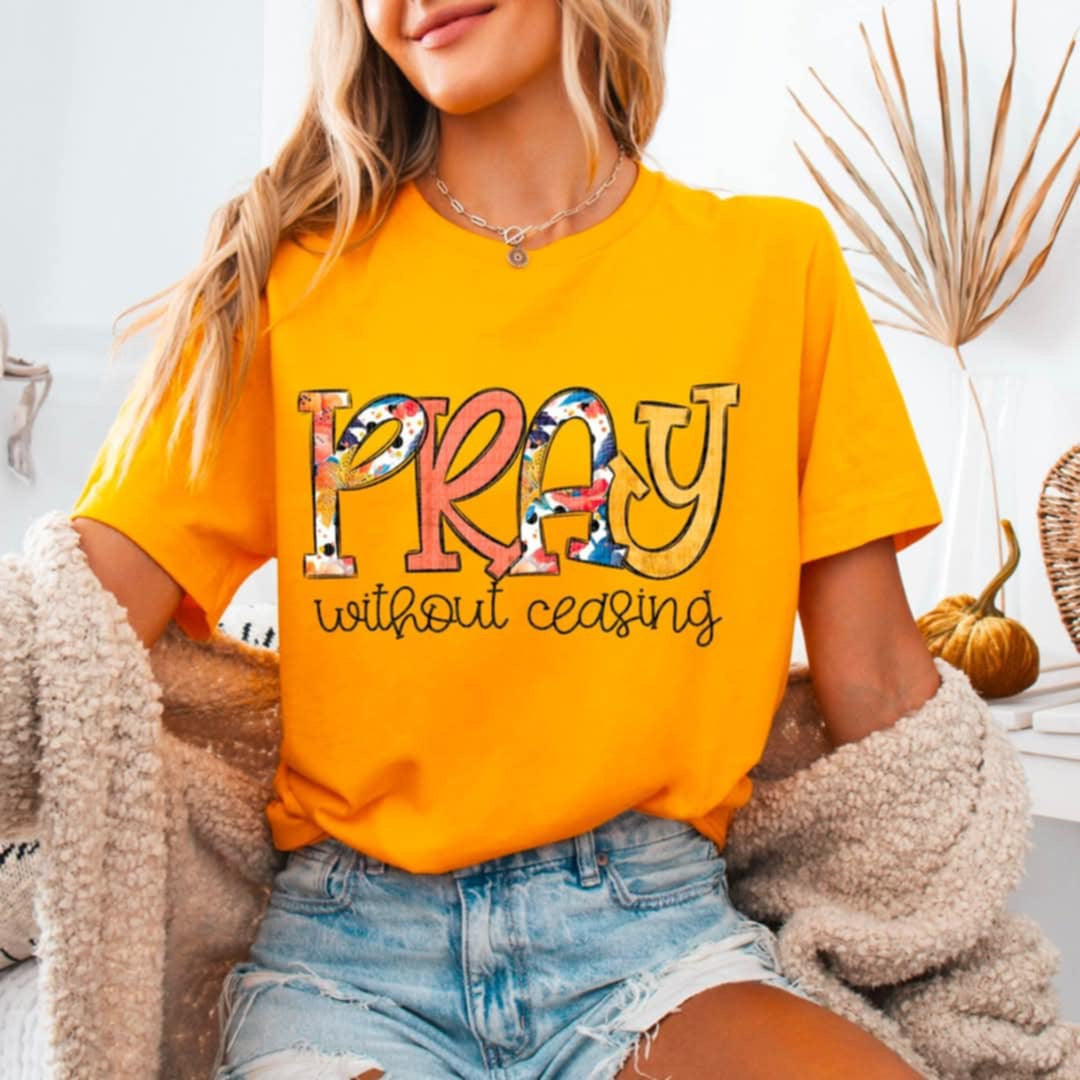 Pray without ceasing (SDD) 87015 DTF transfer