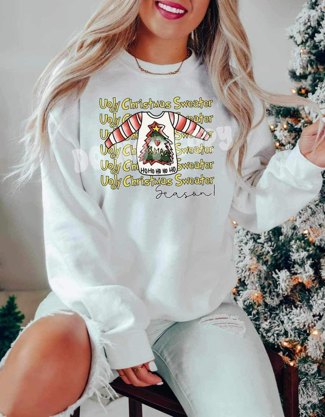 Ugly Christmas sweater stacked 16689 DTF Transfer