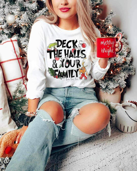 Deck the halls and not your family G man 16683 DTF Transfer