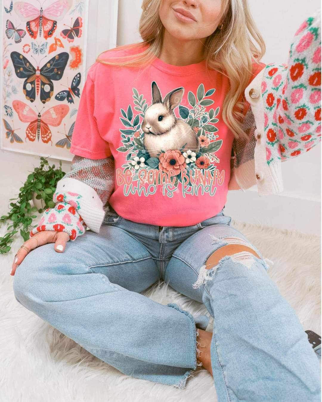 Be some bunny who is kind (LYTTLE) 26390 DTF transfer
