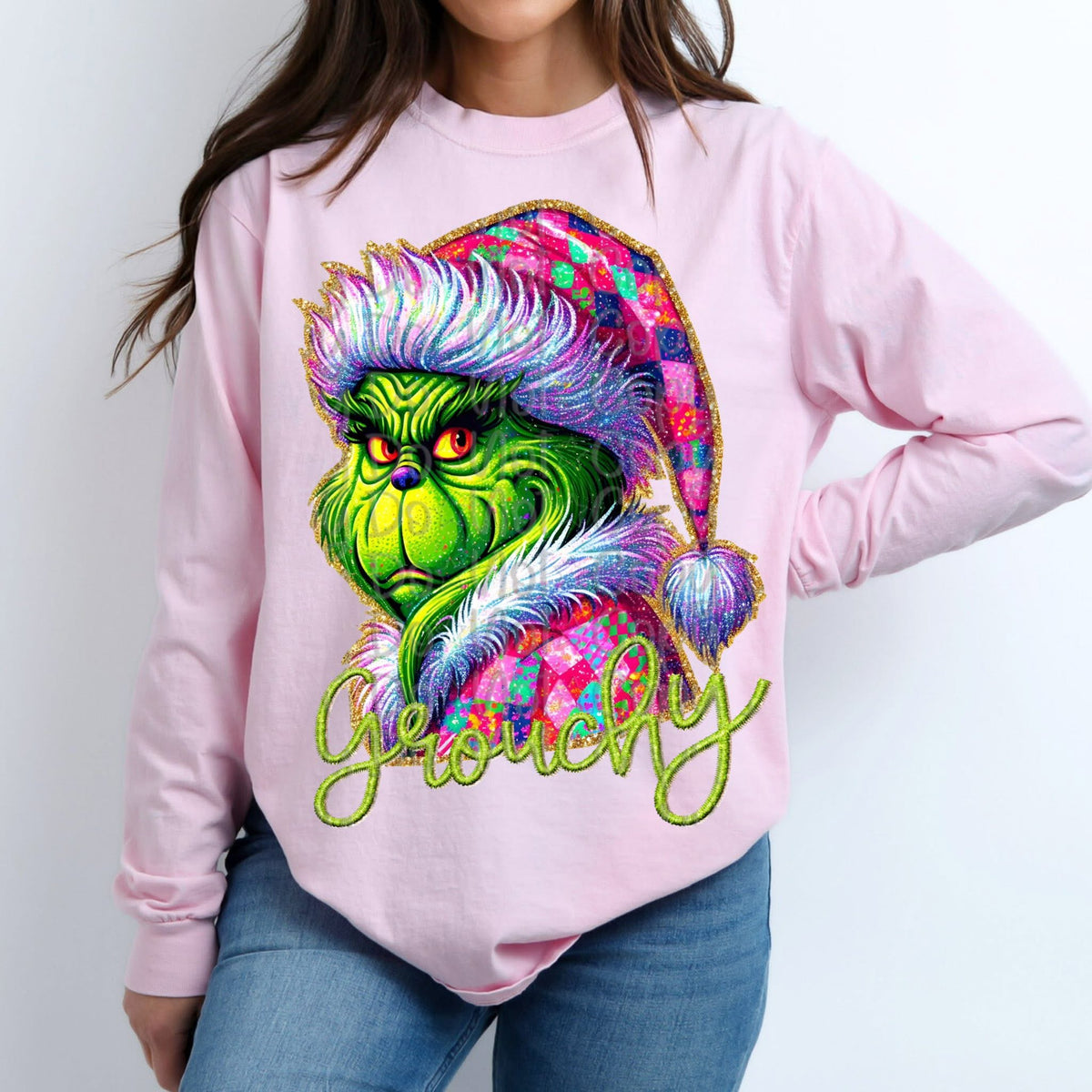 Grouchy green guy (Virgo) DTF transfer
