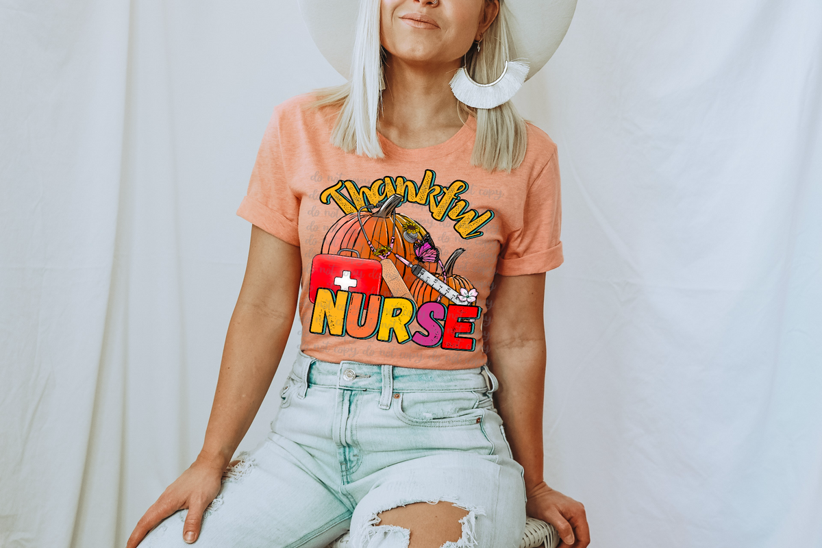 Thankful nurse fall 36368 DTF transfer