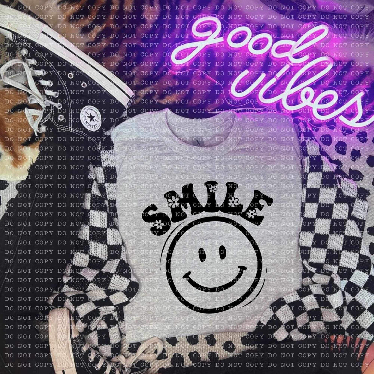 Smile smiley (ECHT) 26449 DTF transfer