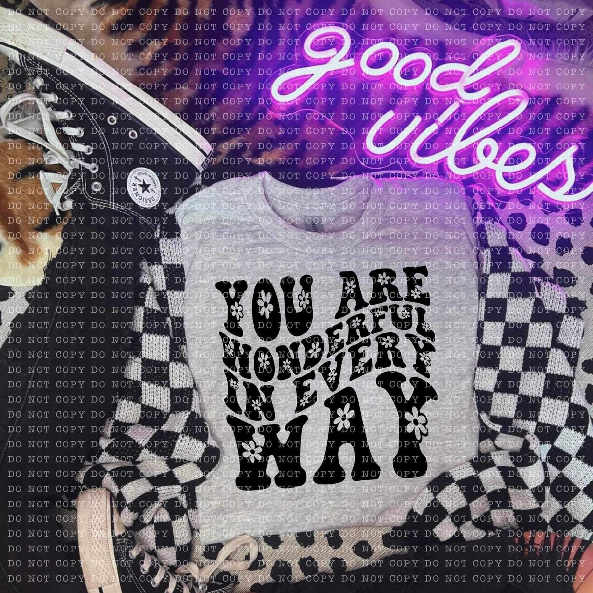 You are wonderful in every way BLACK (ECHT) 26440 DTF transfer